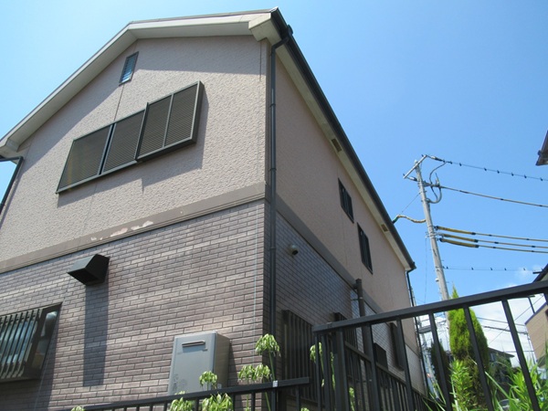 神奈川県三浦市・現場調査①帯板の塗膜剥がれ、外壁チョーキング (2)