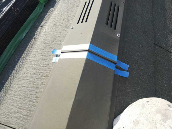 鎌倉市|外壁塗装・屋根塗装④棟板金のシーリング打ち替え・釘補強 (2)