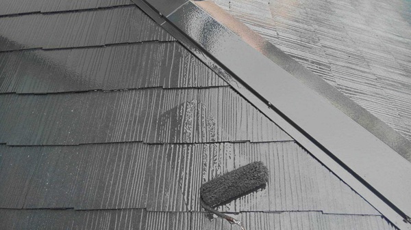 神奈川県三浦郡葉山町｜屋根塗装・外壁塗装⑥棟板金補強、屋根上塗り (3)
