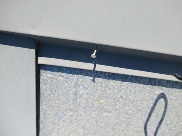 神奈川県鎌倉市・現場調査③屋根は欠けや色褪せ、棟板金の釘が浮いていました (2)