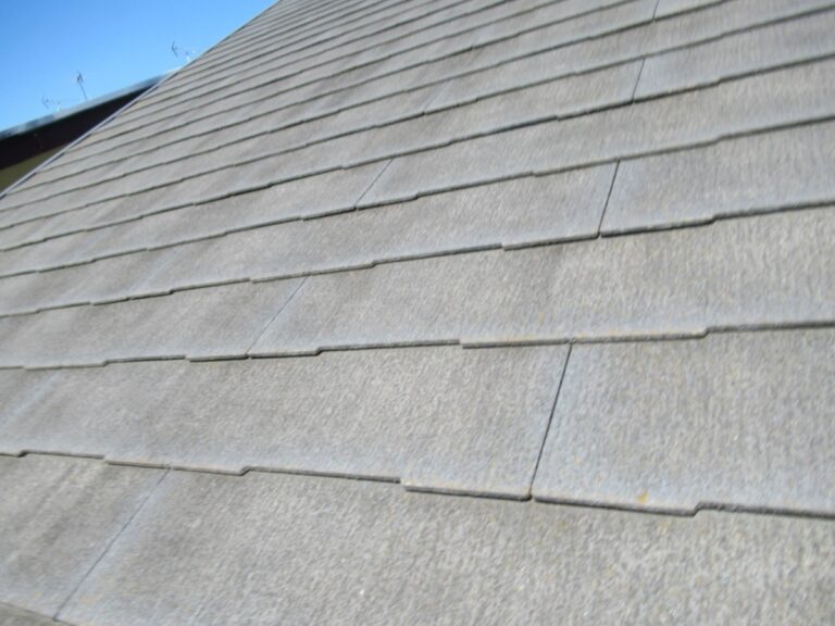 神奈川県鎌倉市・現場調査③屋根は欠けや色褪せ、棟板金の釘が浮いていました (1)