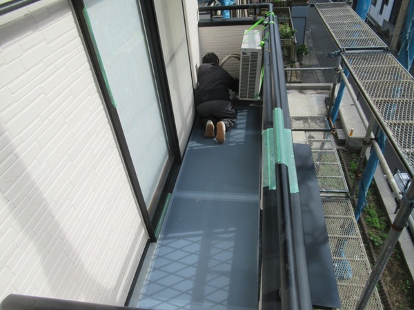 神奈川県三浦郡葉山町|屋根塗装・外壁塗装⑯塩ビシート機械固定工法仕上げ (1)