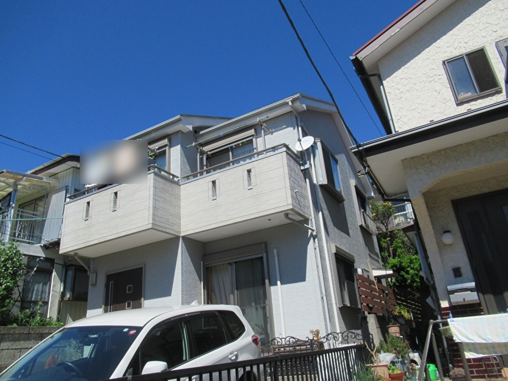 神奈川県鎌倉市・現場調査①外壁の汚れを気になると、ご相談くださいました (5)