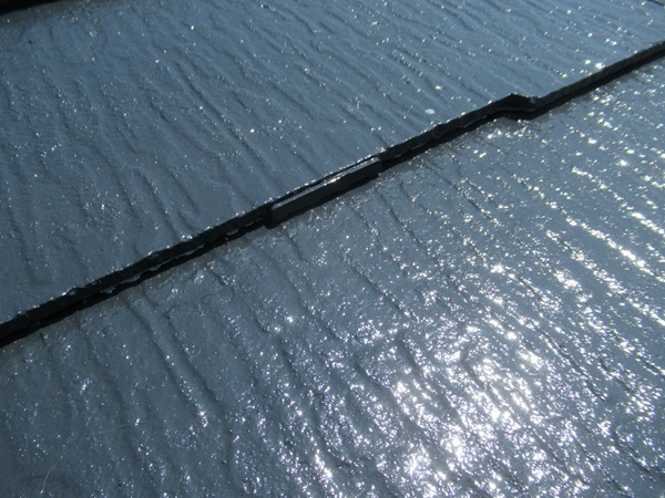 神奈川県鎌倉市|外壁塗装・屋根塗装④リリーフNADシリコンのスレートブラックでスタイリッシュな屋根に。 (1)