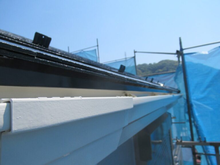 神奈川県鎌倉市|外壁塗装・屋根塗装⑨破風板、鼻隠し、雨樋、笠木塗装 (3)