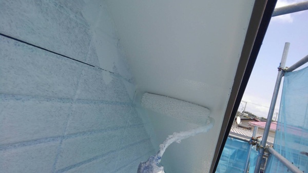 神奈川県逗子市|屋根塗装・外壁塗装⑥軒天塗装 (1)