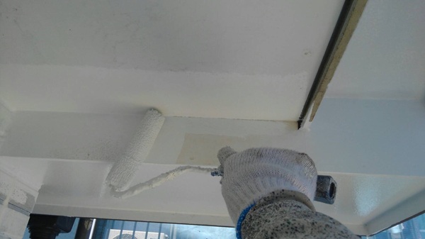 神奈川県逗子市|屋根塗装・外壁塗装⑥軒天塗装 (2)