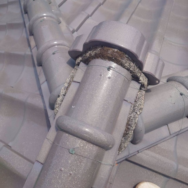 横須賀市外壁塗装・漆喰工事②劣化した漆喰の詰め直し工事を行いました (2)